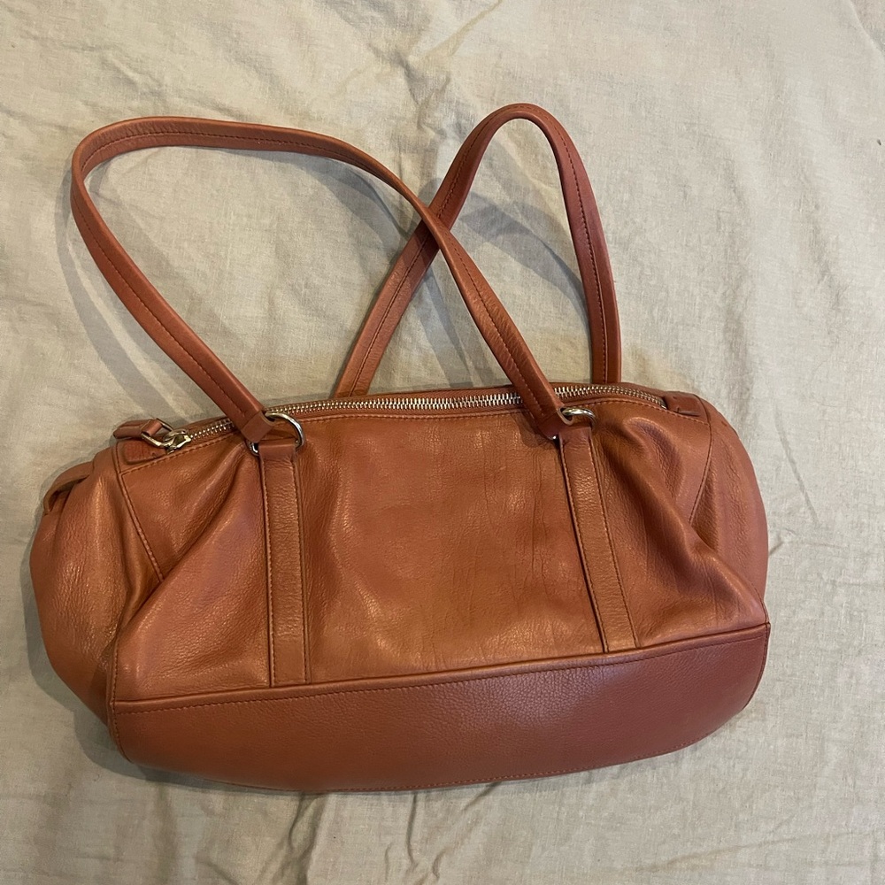 Prada Tan Leather Shoulder Bag - Picture 2 of 12